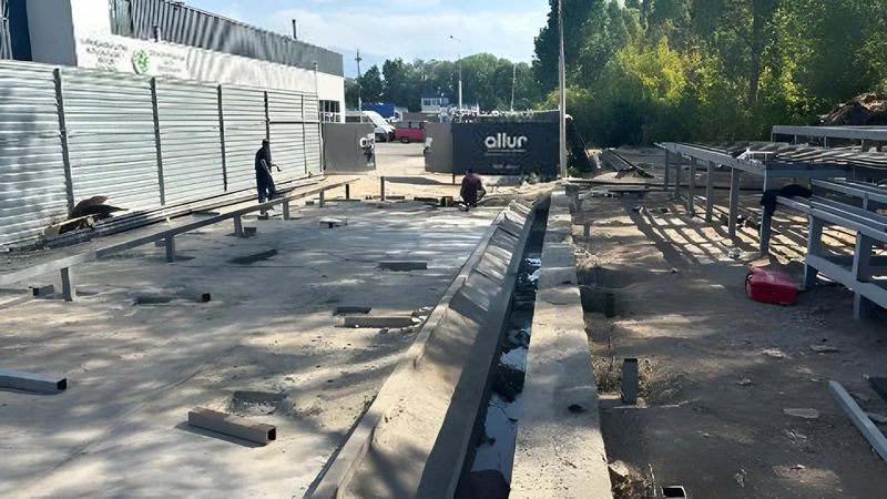 Благоустройство территории Allur Auto. Строительный этап · фото 7